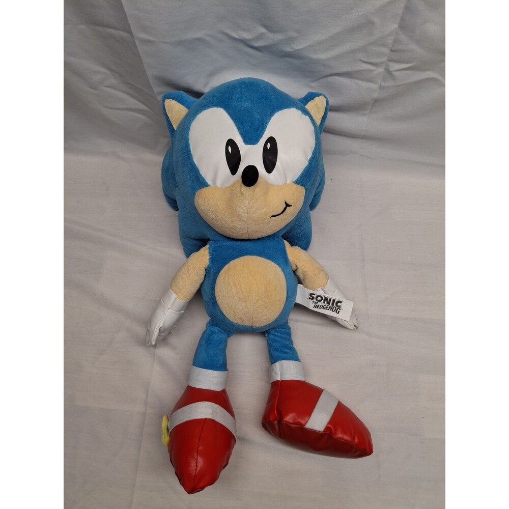 Sonic the Hedgehog Plush Large Figure 20" 2020 Jakks Pacific Sega Used